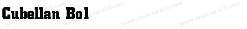 Cubellan Bold字体转换